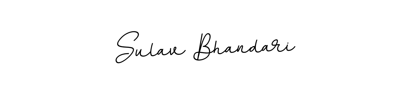 Design your own signature with our free online signature maker. With this signature software, you can create a handwritten (BallpointsItalic-DORy9) signature for name Sulav Bhandari. Sulav Bhandari signature style 11 images and pictures png
