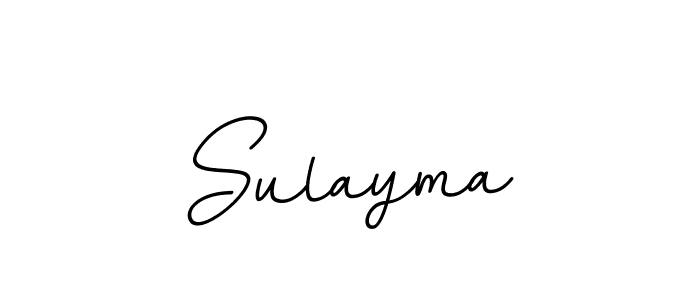 Make a beautiful signature design for name Sulayma. With this signature (BallpointsItalic-DORy9) style, you can create a handwritten signature for free. Sulayma signature style 11 images and pictures png