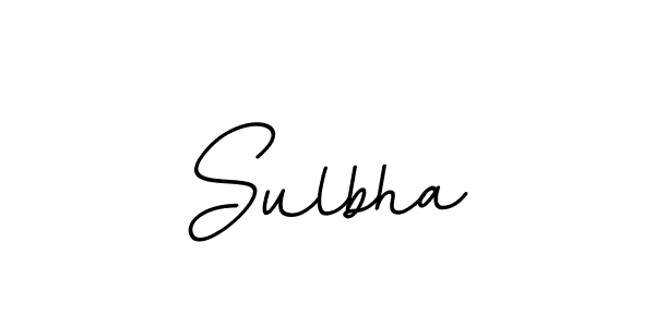 Create a beautiful signature design for name Sulbha. With this signature (BallpointsItalic-DORy9) fonts, you can make a handwritten signature for free. Sulbha signature style 11 images and pictures png