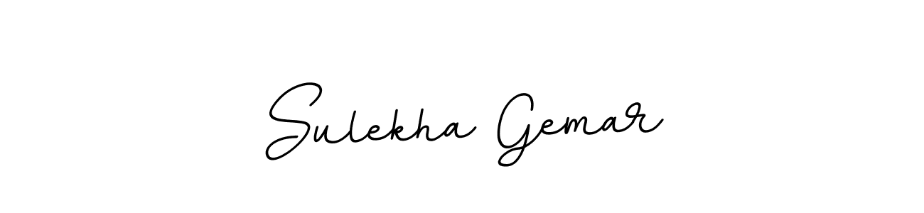 Use a signature maker to create a handwritten signature online. With this signature software, you can design (BallpointsItalic-DORy9) your own signature for name Sulekha Gemar. Sulekha Gemar signature style 11 images and pictures png