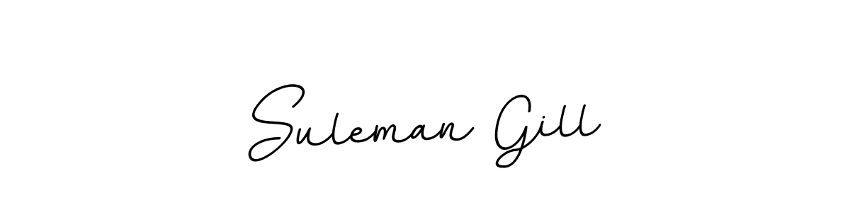 Create a beautiful signature design for name Suleman Gill. With this signature (BallpointsItalic-DORy9) fonts, you can make a handwritten signature for free. Suleman Gill signature style 11 images and pictures png