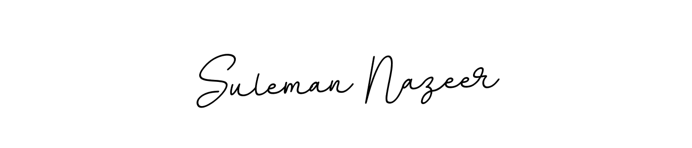 Create a beautiful signature design for name Suleman Nazeer. With this signature (BallpointsItalic-DORy9) fonts, you can make a handwritten signature for free. Suleman Nazeer signature style 11 images and pictures png