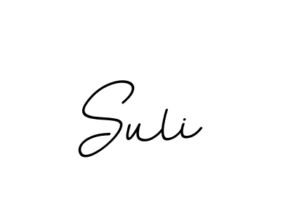 Create a beautiful signature design for name Suli. With this signature (BallpointsItalic-DORy9) fonts, you can make a handwritten signature for free. Suli signature style 11 images and pictures png