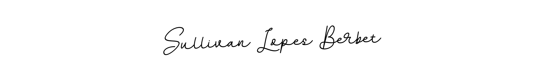 How to make Sullivan Lopes Berbet name signature. Use BallpointsItalic-DORy9 style for creating short signs online. This is the latest handwritten sign. Sullivan Lopes Berbet signature style 11 images and pictures png