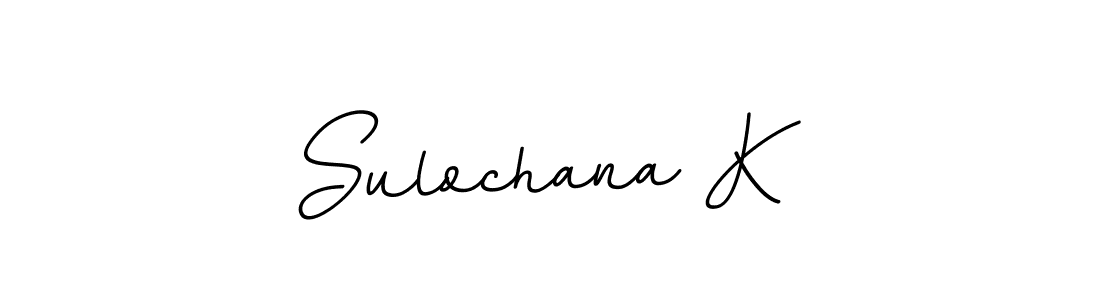 It looks lik you need a new signature style for name Sulochana K. Design unique handwritten (BallpointsItalic-DORy9) signature with our free signature maker in just a few clicks. Sulochana K signature style 11 images and pictures png