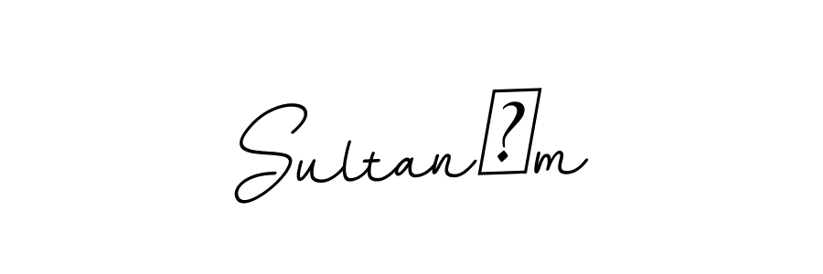 Use a signature maker to create a handwritten signature online. With this signature software, you can design (BallpointsItalic-DORy9) your own signature for name Sultanım. Sultanım signature style 11 images and pictures png