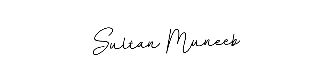How to make Sultan Muneeb name signature. Use BallpointsItalic-DORy9 style for creating short signs online. This is the latest handwritten sign. Sultan Muneeb signature style 11 images and pictures png