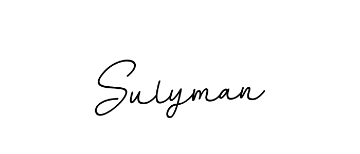 Use a signature maker to create a handwritten signature online. With this signature software, you can design (BallpointsItalic-DORy9) your own signature for name Sulyman. Sulyman signature style 11 images and pictures png