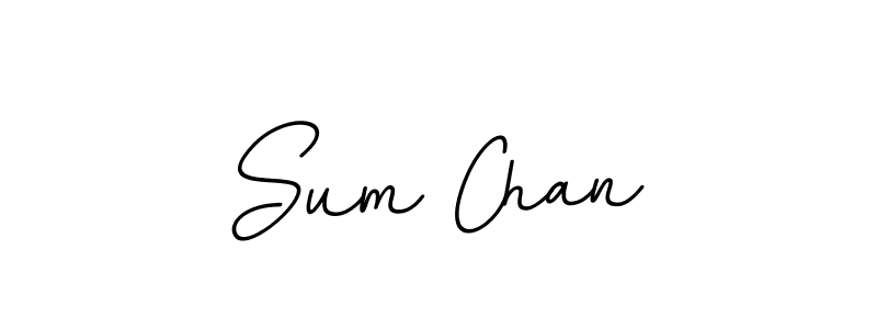 How to make Sum Chan signature? BallpointsItalic-DORy9 is a professional autograph style. Create handwritten signature for Sum Chan name. Sum Chan signature style 11 images and pictures png