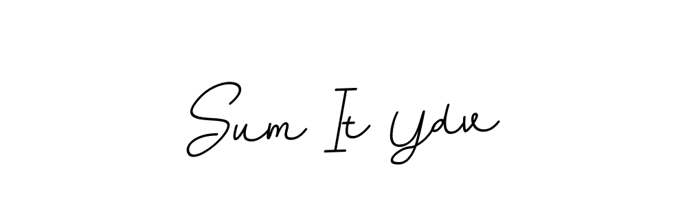 Design your own signature with our free online signature maker. With this signature software, you can create a handwritten (BallpointsItalic-DORy9) signature for name Sum It Ydv. Sum It Ydv signature style 11 images and pictures png