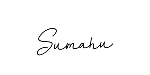 Make a beautiful signature design for name Sumahu. With this signature (BallpointsItalic-DORy9) style, you can create a handwritten signature for free. Sumahu signature style 11 images and pictures png