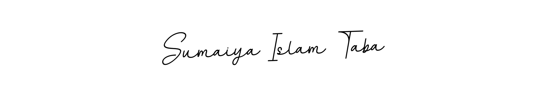 Create a beautiful signature design for name Sumaiya Islam Taba. With this signature (BallpointsItalic-DORy9) fonts, you can make a handwritten signature for free. Sumaiya Islam Taba signature style 11 images and pictures png