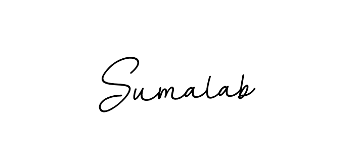 Make a beautiful signature design for name Sumalab. With this signature (BallpointsItalic-DORy9) style, you can create a handwritten signature for free. Sumalab signature style 11 images and pictures png