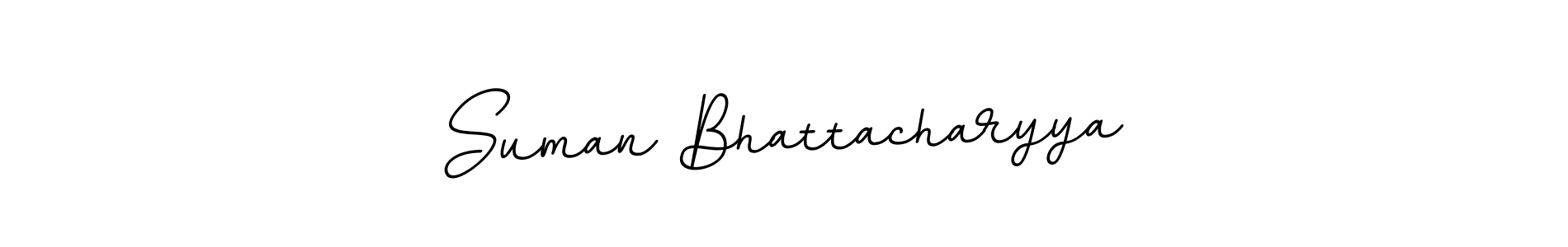 Design your own signature with our free online signature maker. With this signature software, you can create a handwritten (BallpointsItalic-DORy9) signature for name Suman Bhattacharyya. Suman Bhattacharyya signature style 11 images and pictures png