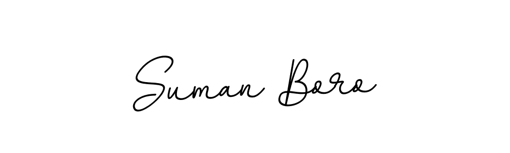 Design your own signature with our free online signature maker. With this signature software, you can create a handwritten (BallpointsItalic-DORy9) signature for name Suman Boro. Suman Boro signature style 11 images and pictures png