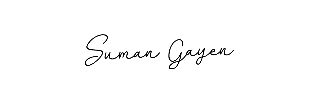 Create a beautiful signature design for name Suman Gayen. With this signature (BallpointsItalic-DORy9) fonts, you can make a handwritten signature for free. Suman Gayen signature style 11 images and pictures png