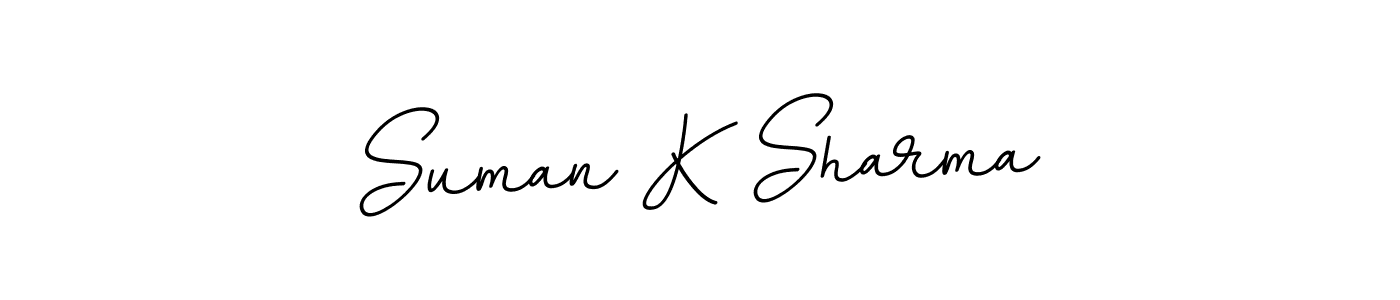 Create a beautiful signature design for name Suman K Sharma. With this signature (BallpointsItalic-DORy9) fonts, you can make a handwritten signature for free. Suman K Sharma signature style 11 images and pictures png