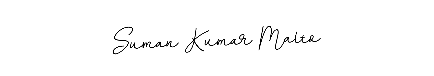 How to make Suman Kumar Malto name signature. Use BallpointsItalic-DORy9 style for creating short signs online. This is the latest handwritten sign. Suman Kumar Malto signature style 11 images and pictures png