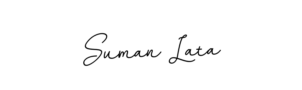 Design your own signature with our free online signature maker. With this signature software, you can create a handwritten (BallpointsItalic-DORy9) signature for name Suman Lata. Suman Lata signature style 11 images and pictures png