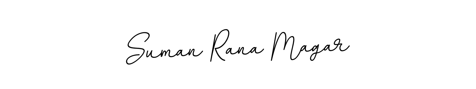 Design your own signature with our free online signature maker. With this signature software, you can create a handwritten (BallpointsItalic-DORy9) signature for name Suman Rana Magar. Suman Rana Magar signature style 11 images and pictures png