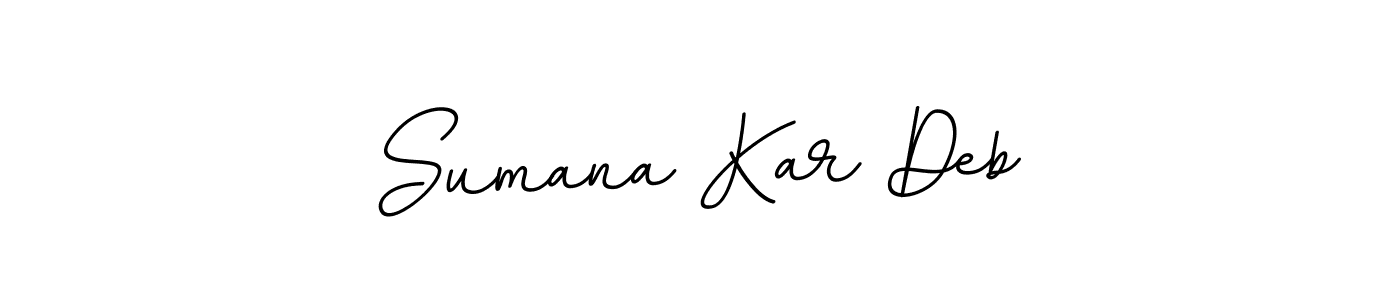 This is the best signature style for the Sumana Kar Deb name. Also you like these signature font (BallpointsItalic-DORy9). Mix name signature. Sumana Kar Deb signature style 11 images and pictures png