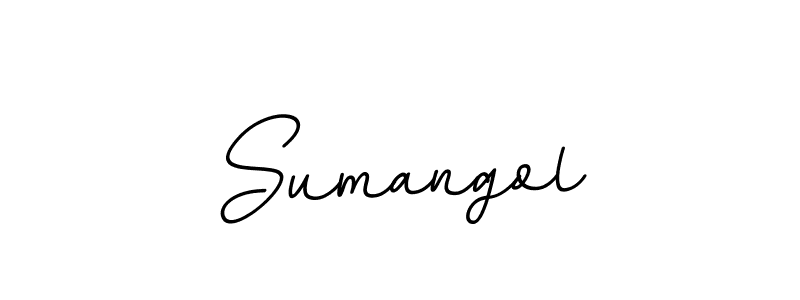 How to make Sumangol name signature. Use BallpointsItalic-DORy9 style for creating short signs online. This is the latest handwritten sign. Sumangol signature style 11 images and pictures png