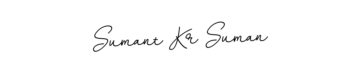 How to make Sumant Kr Suman name signature. Use BallpointsItalic-DORy9 style for creating short signs online. This is the latest handwritten sign. Sumant Kr Suman signature style 11 images and pictures png