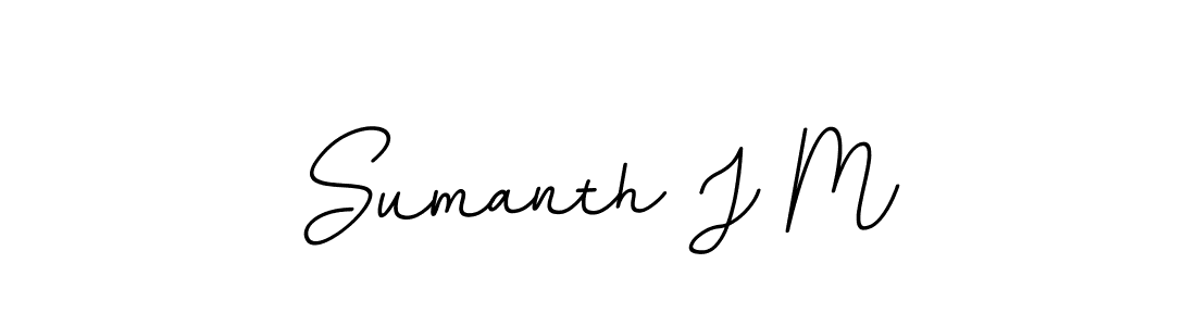 It looks lik you need a new signature style for name Sumanth J M. Design unique handwritten (BallpointsItalic-DORy9) signature with our free signature maker in just a few clicks. Sumanth J M signature style 11 images and pictures png