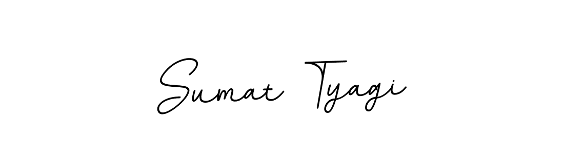 You should practise on your own different ways (BallpointsItalic-DORy9) to write your name (Sumat Tyagi) in signature. don't let someone else do it for you. Sumat Tyagi signature style 11 images and pictures png