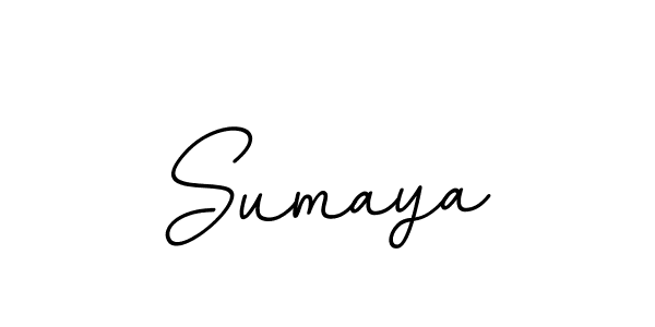 Design your own signature with our free online signature maker. With this signature software, you can create a handwritten (BallpointsItalic-DORy9) signature for name Sumaya. Sumaya signature style 11 images and pictures png