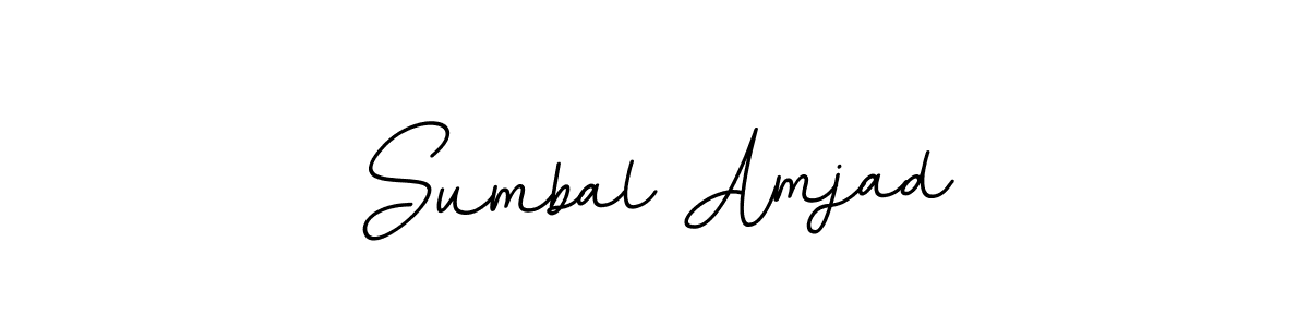 Use a signature maker to create a handwritten signature online. With this signature software, you can design (BallpointsItalic-DORy9) your own signature for name Sumbal Amjad. Sumbal Amjad signature style 11 images and pictures png