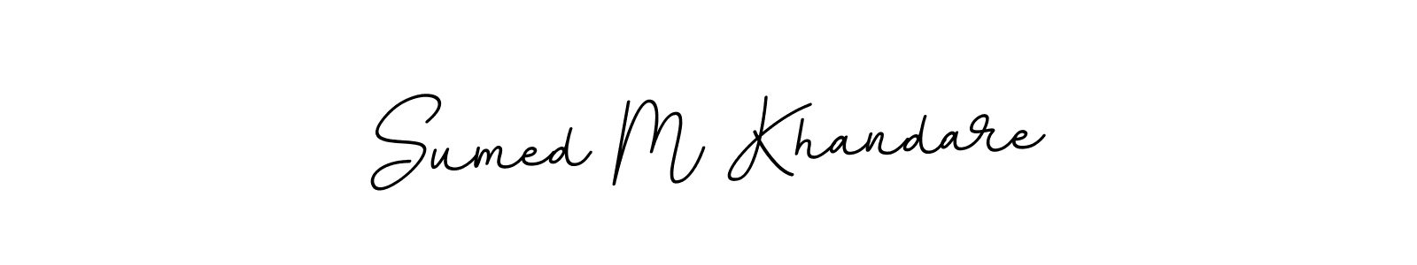 It looks lik you need a new signature style for name Sumed M Khandare. Design unique handwritten (BallpointsItalic-DORy9) signature with our free signature maker in just a few clicks. Sumed M Khandare signature style 11 images and pictures png