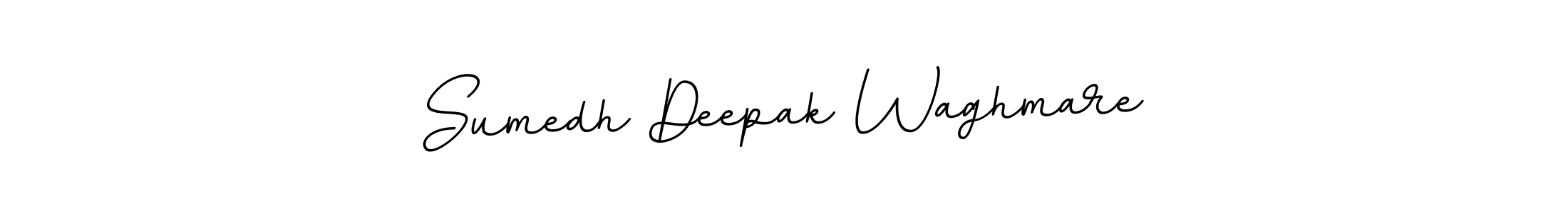 This is the best signature style for the Sumedh Deepak Waghmare name. Also you like these signature font (BallpointsItalic-DORy9). Mix name signature. Sumedh Deepak Waghmare signature style 11 images and pictures png