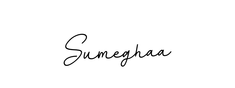 Design your own signature with our free online signature maker. With this signature software, you can create a handwritten (BallpointsItalic-DORy9) signature for name Sumeghaa. Sumeghaa signature style 11 images and pictures png