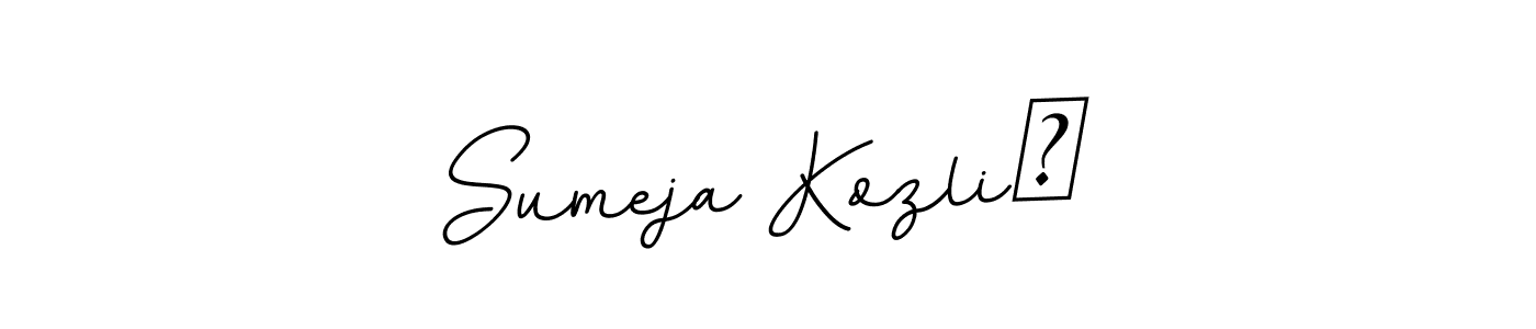 Make a beautiful signature design for name Sumeja Kozlić. Use this online signature maker to create a handwritten signature for free. Sumeja Kozlić signature style 11 images and pictures png