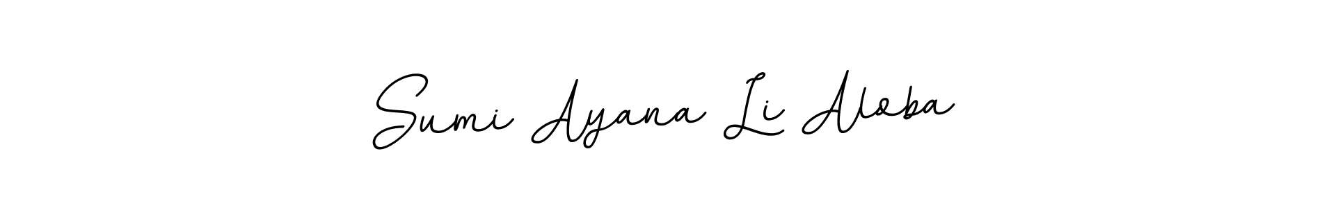 Use a signature maker to create a handwritten signature online. With this signature software, you can design (BallpointsItalic-DORy9) your own signature for name Sumi Ayana Li Aloba. Sumi Ayana Li Aloba signature style 11 images and pictures png
