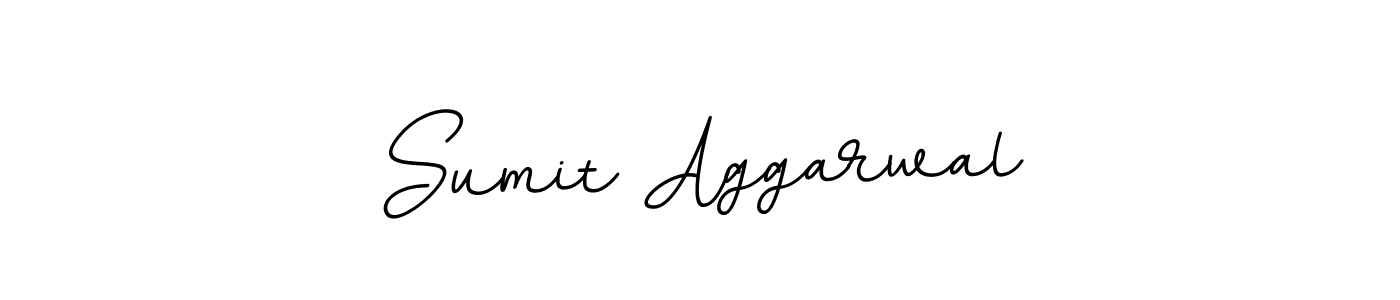 Make a beautiful signature design for name Sumit Aggarwal. With this signature (BallpointsItalic-DORy9) style, you can create a handwritten signature for free. Sumit Aggarwal signature style 11 images and pictures png