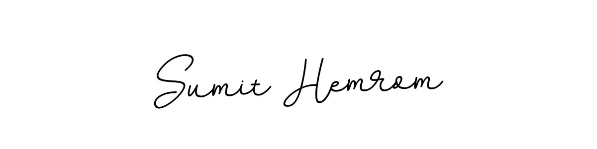 The best way (BallpointsItalic-DORy9) to make a short signature is to pick only two or three words in your name. The name Sumit Hemrom include a total of six letters. For converting this name. Sumit Hemrom signature style 11 images and pictures png