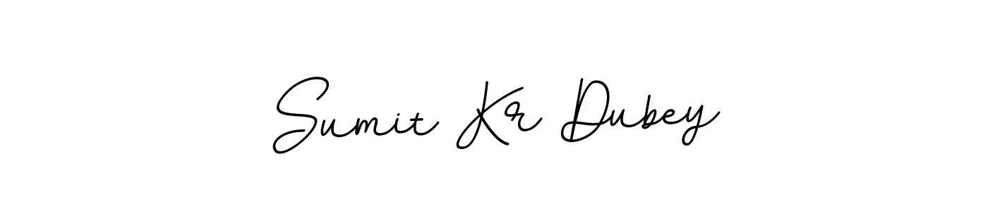 This is the best signature style for the Sumit Kr Dubey name. Also you like these signature font (BallpointsItalic-DORy9). Mix name signature. Sumit Kr Dubey signature style 11 images and pictures png