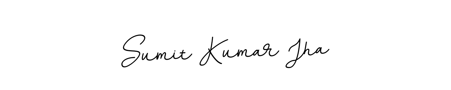 How to make Sumit Kumar Jha name signature. Use BallpointsItalic-DORy9 style for creating short signs online. This is the latest handwritten sign. Sumit Kumar Jha signature style 11 images and pictures png