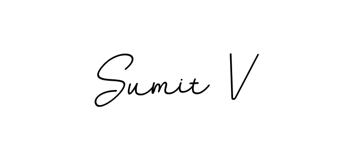Also we have Sumit V name is the best signature style. Create professional handwritten signature collection using BallpointsItalic-DORy9 autograph style. Sumit V signature style 11 images and pictures png