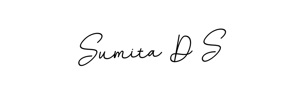Design your own signature with our free online signature maker. With this signature software, you can create a handwritten (BallpointsItalic-DORy9) signature for name Sumita D S. Sumita D S signature style 11 images and pictures png
