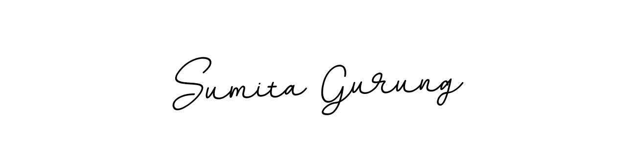 Use a signature maker to create a handwritten signature online. With this signature software, you can design (BallpointsItalic-DORy9) your own signature for name Sumita Gurung. Sumita Gurung signature style 11 images and pictures png