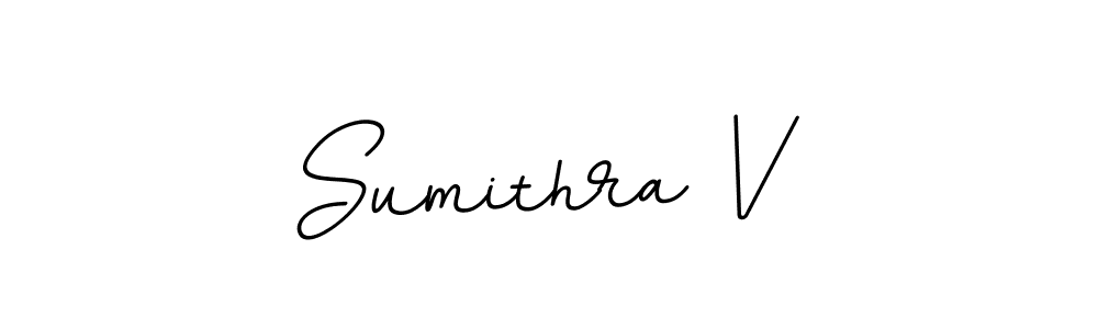 Make a beautiful signature design for name Sumithra V. With this signature (BallpointsItalic-DORy9) style, you can create a handwritten signature for free. Sumithra V signature style 11 images and pictures png