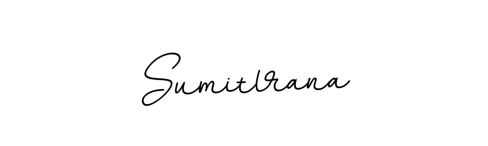 How to make Sumitlrana name signature. Use BallpointsItalic-DORy9 style for creating short signs online. This is the latest handwritten sign. Sumitlrana signature style 11 images and pictures png