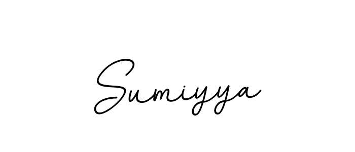 Make a beautiful signature design for name Sumiyya. With this signature (BallpointsItalic-DORy9) style, you can create a handwritten signature for free. Sumiyya signature style 11 images and pictures png