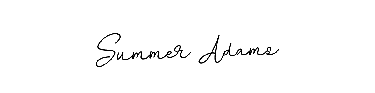 Use a signature maker to create a handwritten signature online. With this signature software, you can design (BallpointsItalic-DORy9) your own signature for name Summer Adams. Summer Adams signature style 11 images and pictures png