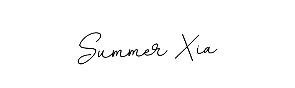 Create a beautiful signature design for name Summer Xia. With this signature (BallpointsItalic-DORy9) fonts, you can make a handwritten signature for free. Summer Xia signature style 11 images and pictures png