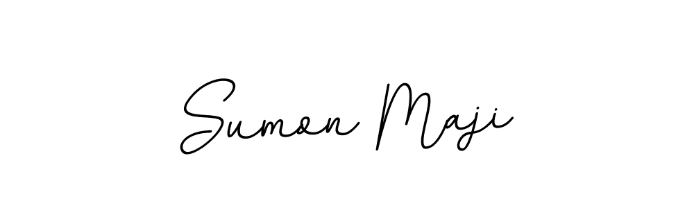 Make a beautiful signature design for name Sumon Maji. With this signature (BallpointsItalic-DORy9) style, you can create a handwritten signature for free. Sumon Maji signature style 11 images and pictures png