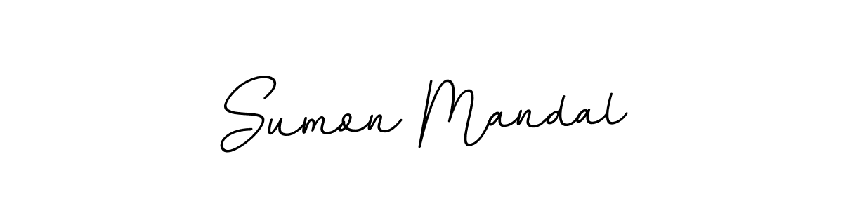 How to make Sumon Mandal name signature. Use BallpointsItalic-DORy9 style for creating short signs online. This is the latest handwritten sign. Sumon Mandal signature style 11 images and pictures png